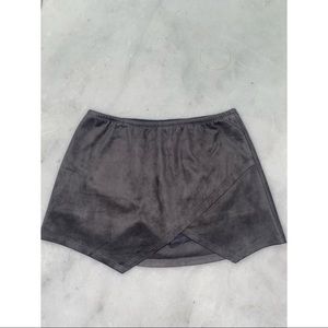 Boutique Suede Envelope Skort